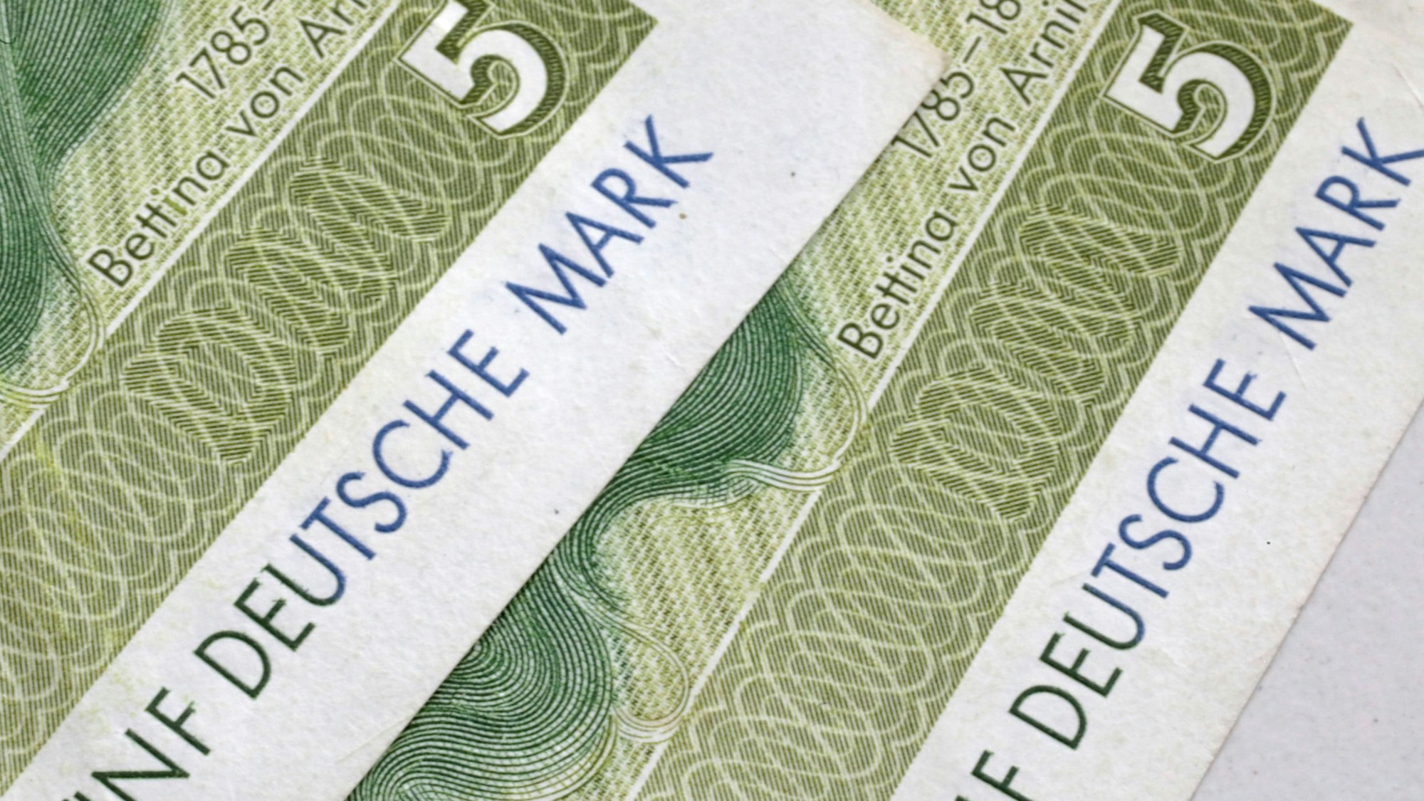 Ein 5-Mark-Schein ist noch immer ein seltenes Exemplar.