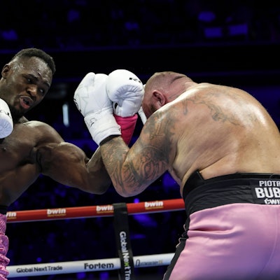 Boxen: The Homecoming, Schwergewicht, Oberhausen, 10.01.2026 Nelvie Tiafack GER - Piotr Cwik POL *** Boxing The Homecoming, Heavyweight, Oberhausen, 10 01 2026 Nelvie Tiafack GER Piotr Cwik POL