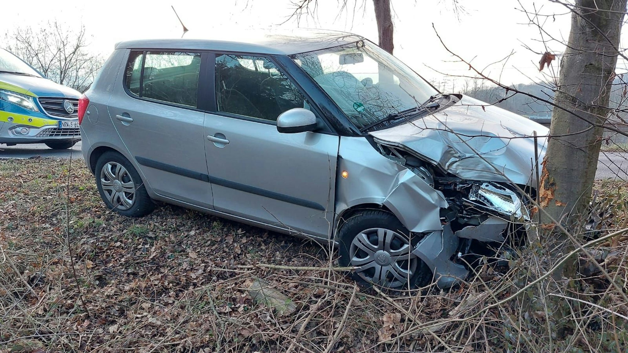 Der Wagen des 86-Jährigen war gegen einen Baum geprallt.