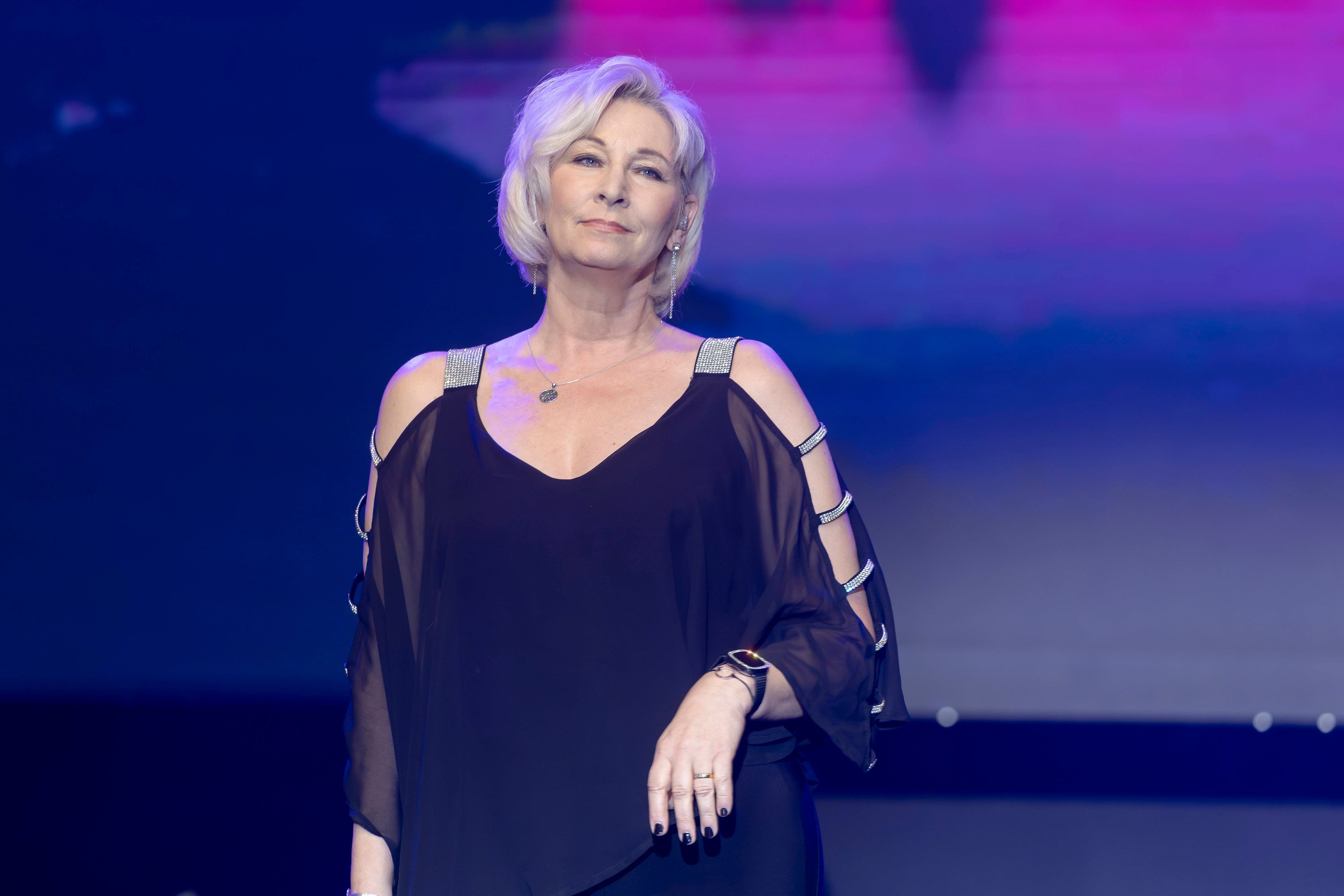 Claudia Jung während einer Show.