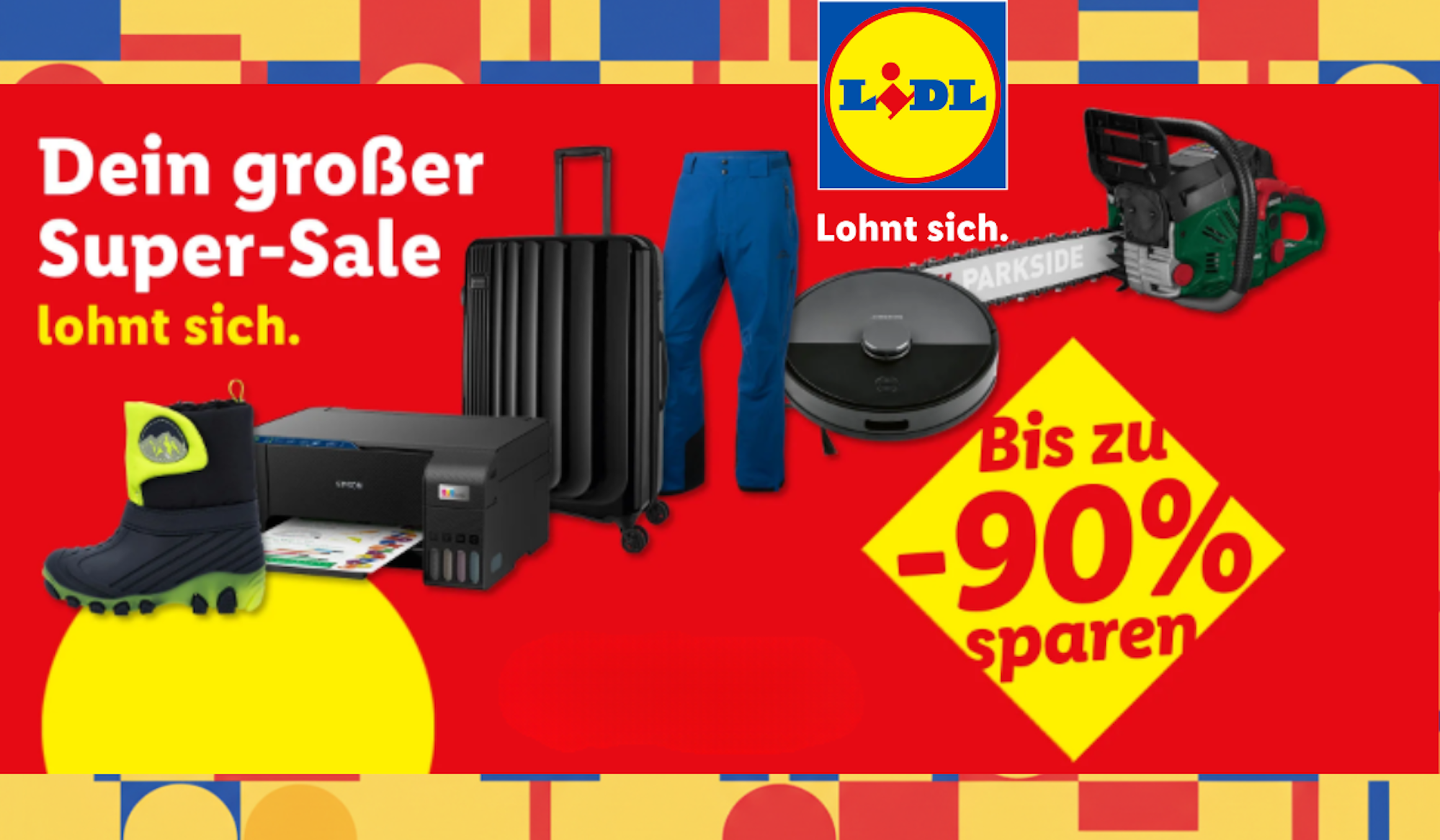Der absolute Mega Sale im Lidl Onlineshop mit bis zu 90% auf alles quer Beet.