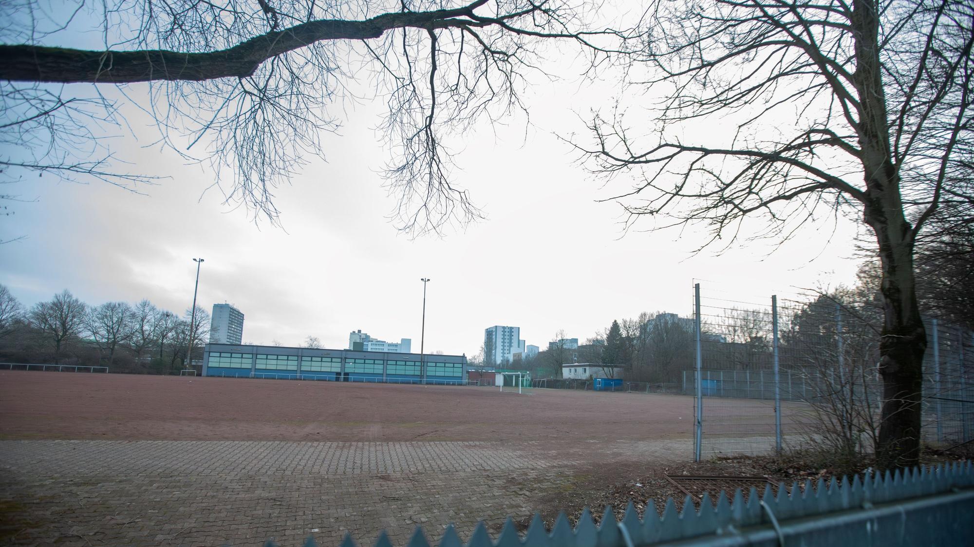 Die Sportanlage Stresemannstraße in Finkenberg.