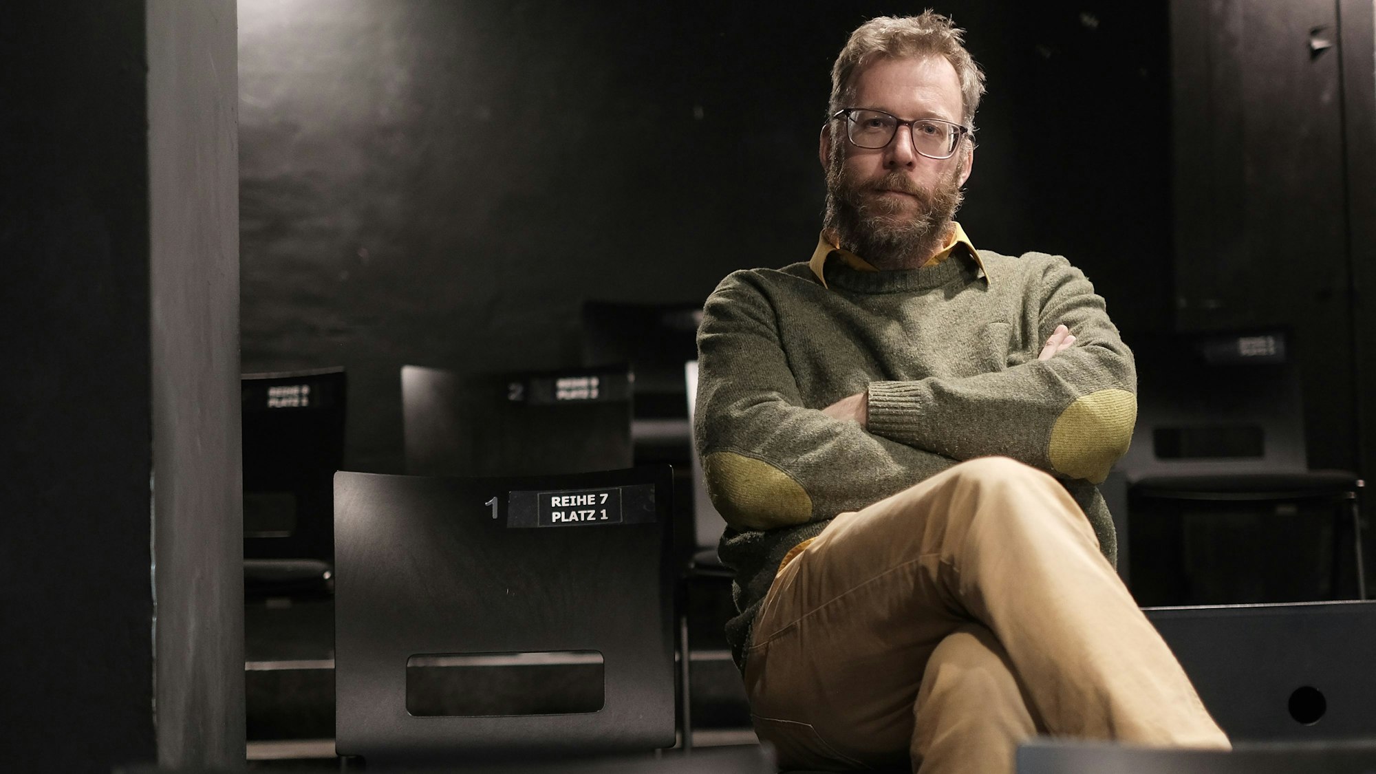 Das Bild zeigt Bernd Schlenkrich vom Bauturm-Theater. (Archivbild)