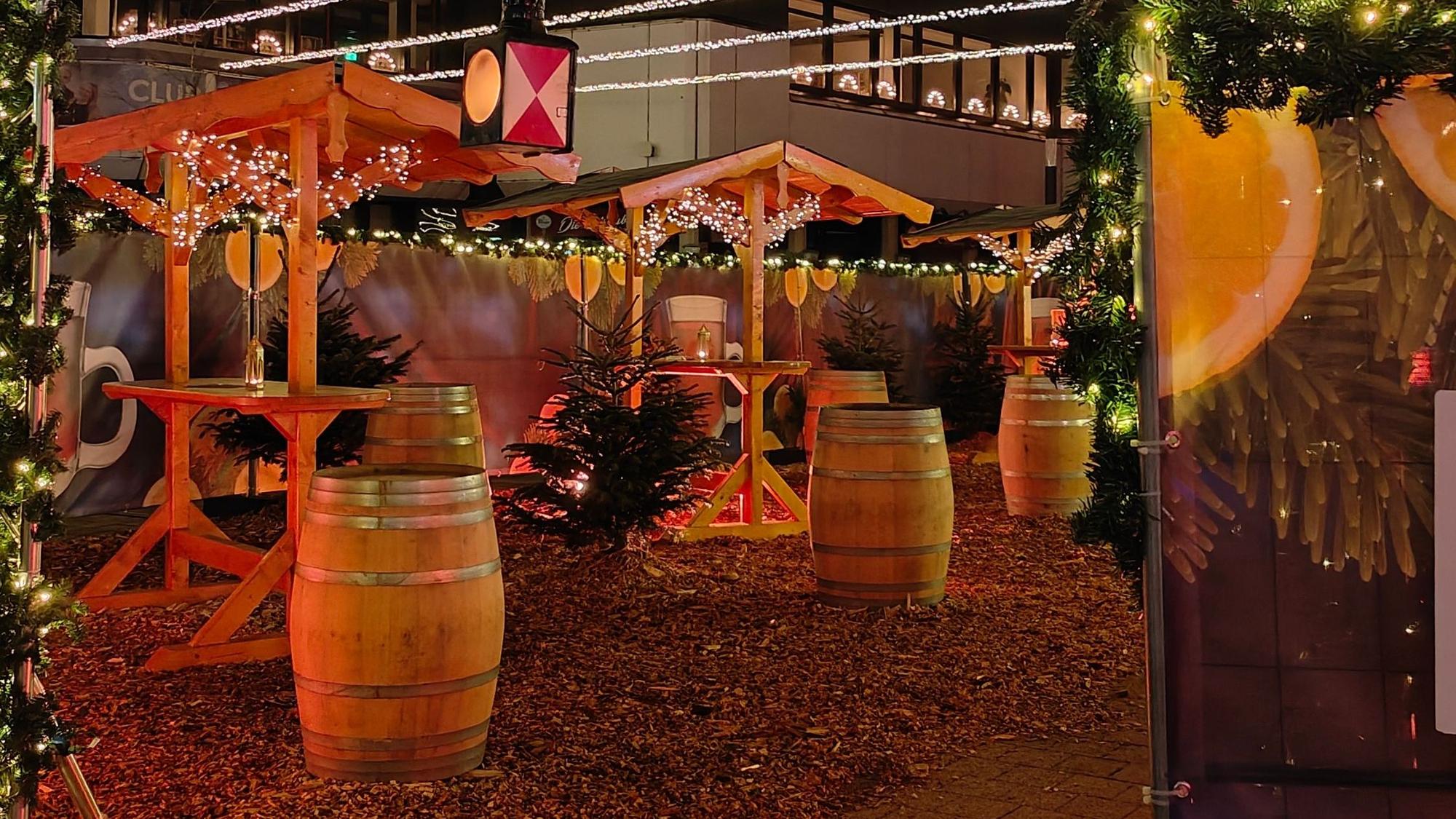 Stimmungsvoller Winzerzauber im Januar 2026 auf der Markplatte in Sankt Augustin.