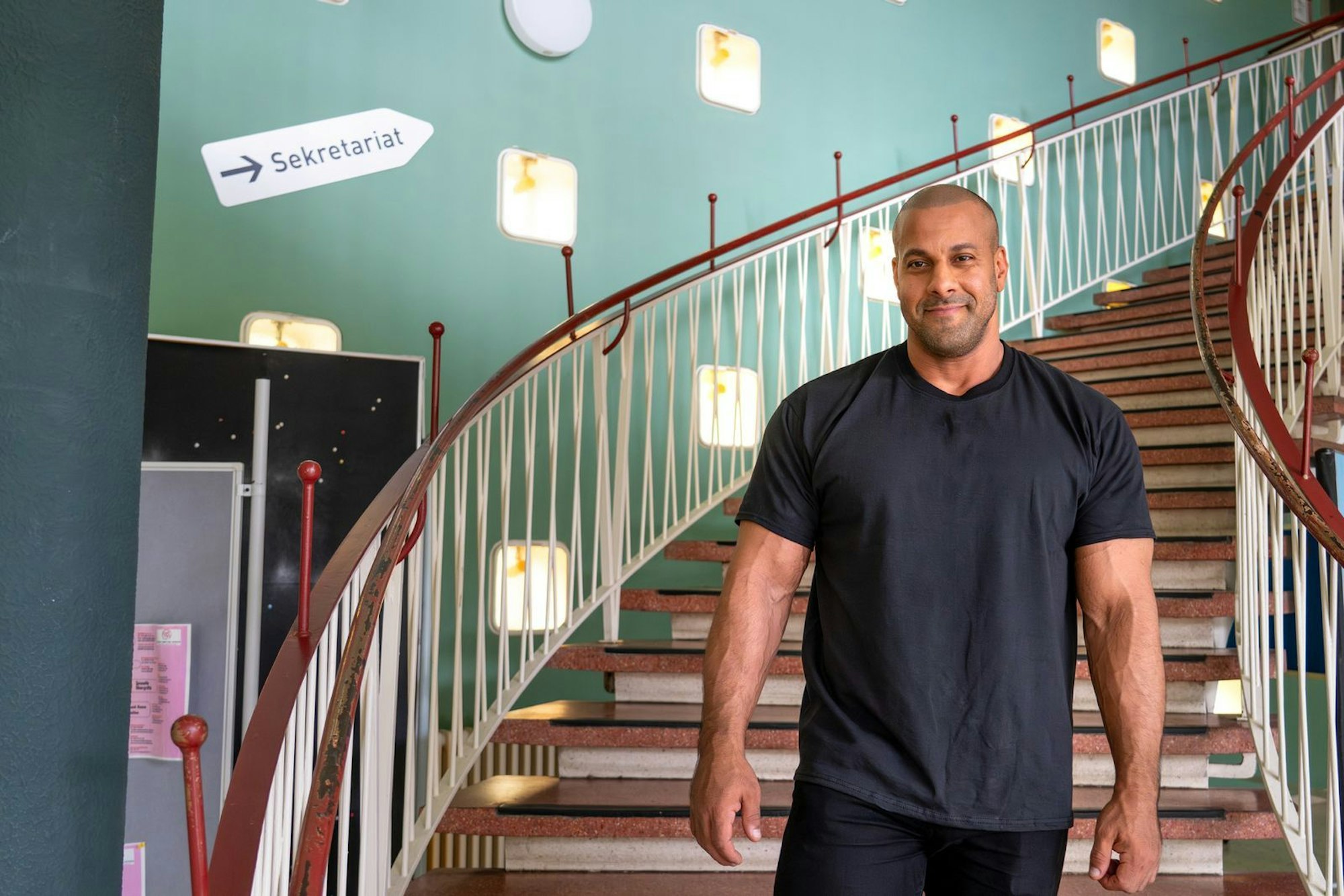 Der 42-jährige Lehrer Reff ist Bodybuilder. (Bild: ZDF/Johannes Kramer, Honorarfrei)