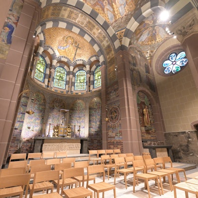 Einblick in die frisch sanierte Kirche St. Laurentius.