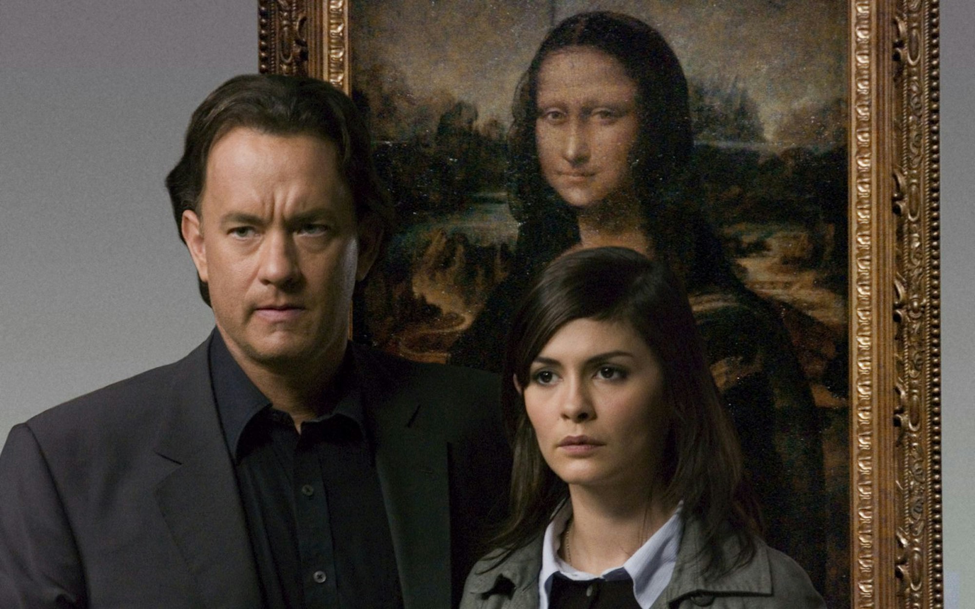 In „Der Da Vinci Code - Sakrileg“ (2006) nach dem gleichnamigen Roman von Dan Brown rätselte Audrey Tautou mit Tom Hanks, welches Geheimnis die „Mona Lisa“ verbirgt. (Bild: Sony)