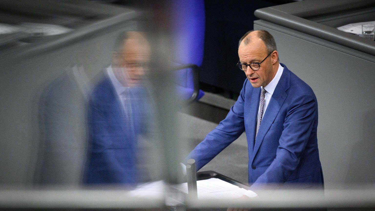 Bundeskanzler Friedrich Merz (CDU) bei seiner Regierungserklärung am Donnerstag (29. Januar).