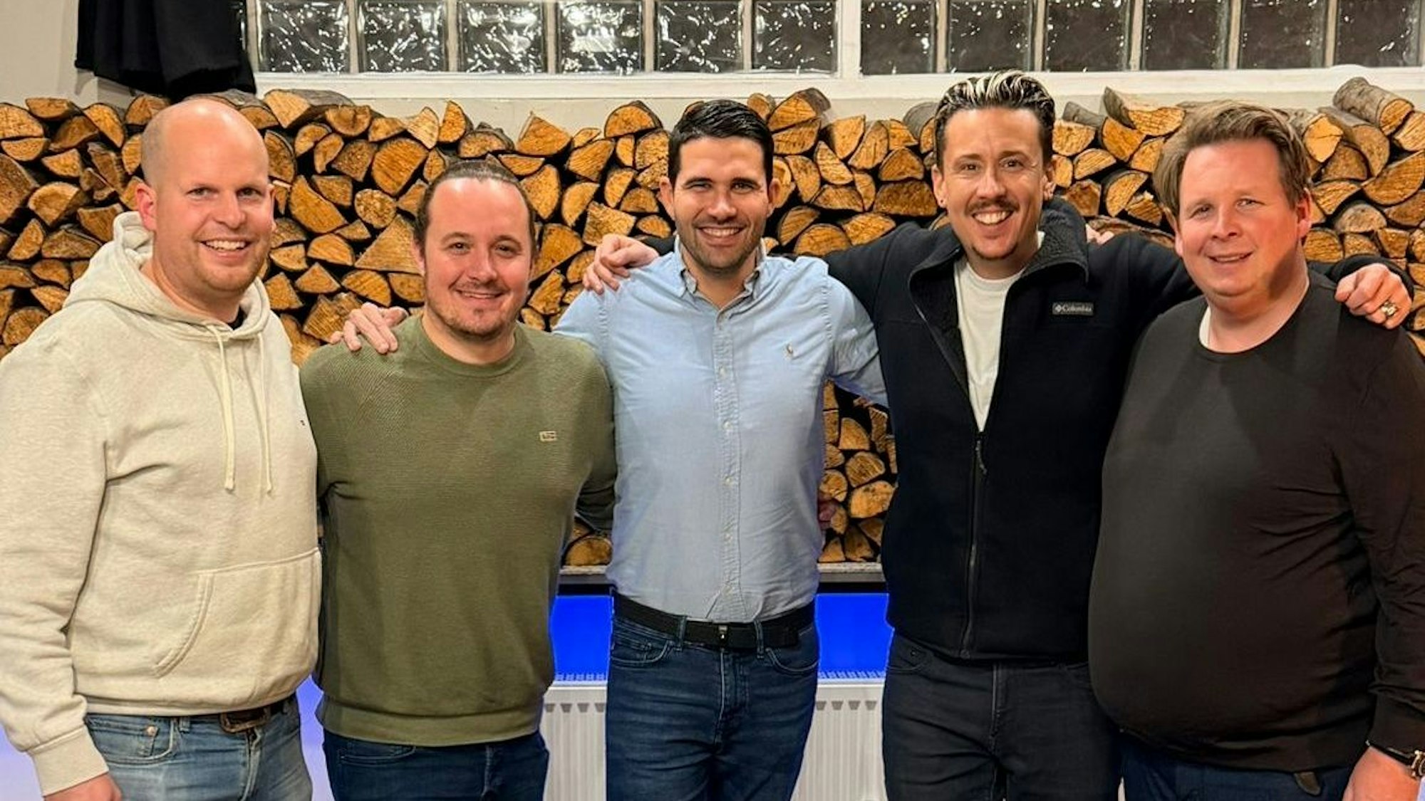 Das Dreigestirn bei den Songaufnahmen im Studio Tonbauhütte.