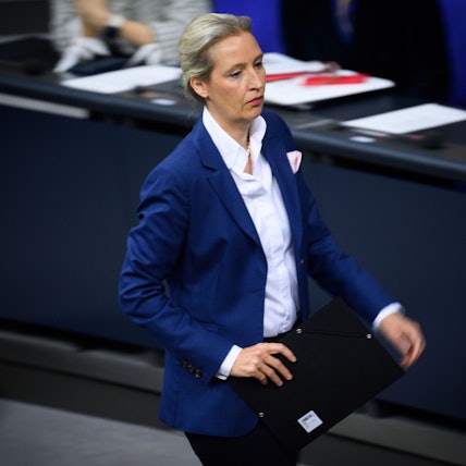 AfD-Chefin Alice Weidel im Bundestag.
