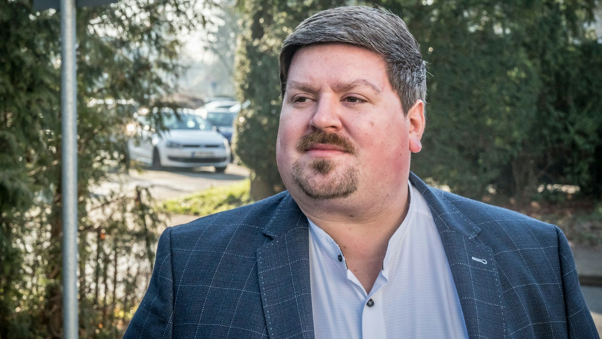 Maurice Winter, hier noch ein Foto aus dem Wahlkampf, hat große Themen vor der Brust.