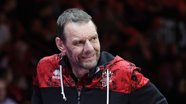 18.01.2026 - Basketball - Saison 2025 2026 - 2. Bundesliga Pro-A - 18. Spieltag: Nürnberg Falcons Basketball Club NBC - Bayer Giants Leverkusen - Sportfoto Zink / DaMa - xdaxmax - Michael Mike Koch Trainer Headcoach Bayer Giants Leverkusen nachdenklich enttäuscht / Enttäuschung *** 18 01 2026 Basketball Season 2025 2026 2 Bundesliga Pro A 18 Matchday Nuremberg Falcons Basketball Club NBC Bayer Giants Leverkusen Sportfoto Zink DaMa xdaxmax Michael Mike Koch Coach Headcoach Bayer Giants Leverkusen thoughtful disappointed disappointment