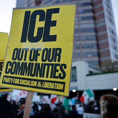 Los Angeles: Proteste gegen die US-Einwanderungsbehörde ICE.