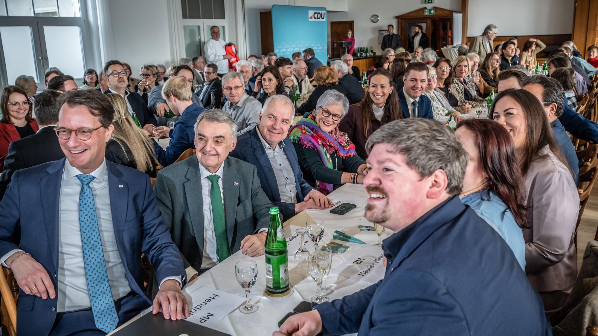 CDU-Leichlingen Neujahrsempfang im Haus Klippenberg Ministerpräsident Hendrik Wüst, Herbert Reul. Bild: Ralf Krieger