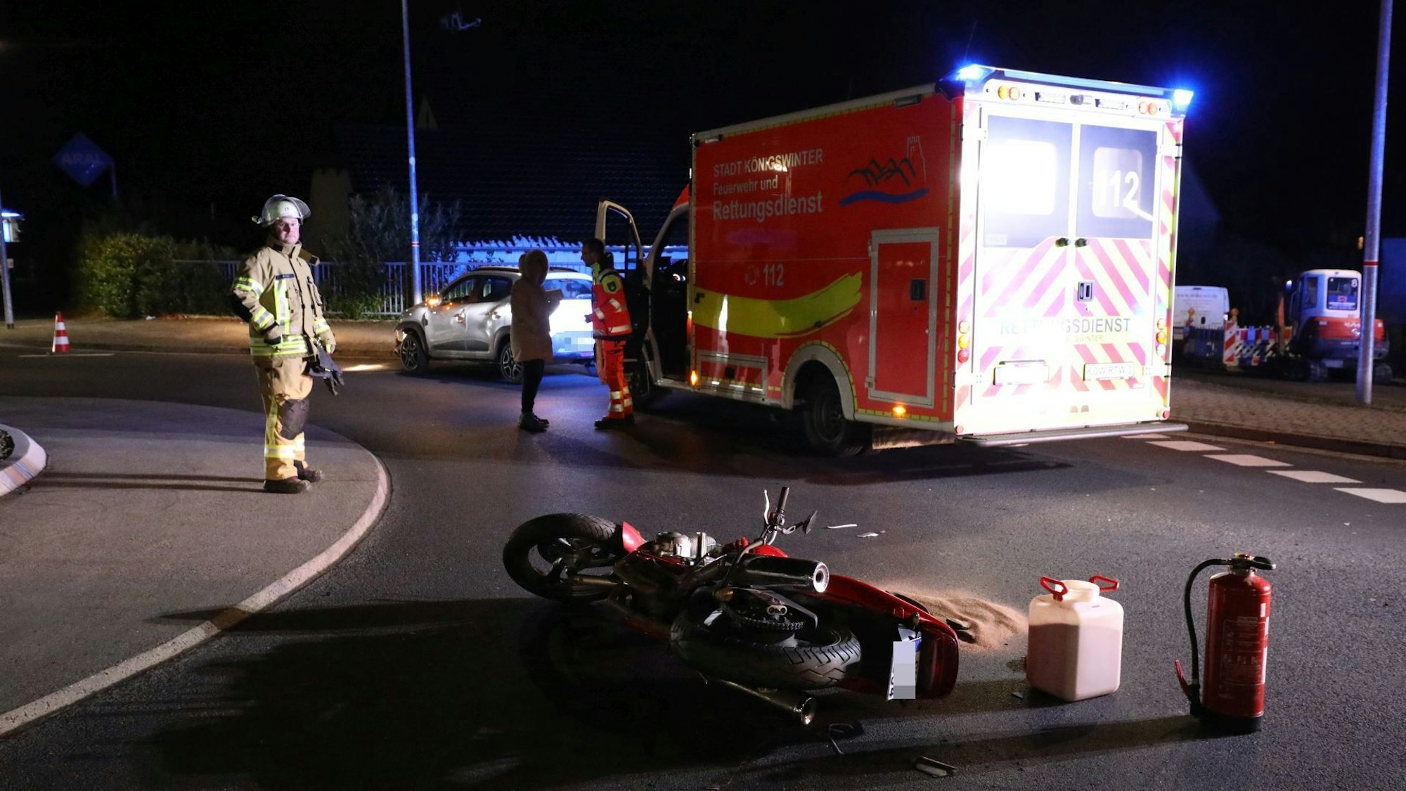 In Ittenbach sind ein Auto und ein Motorrad zusammengestoßen.