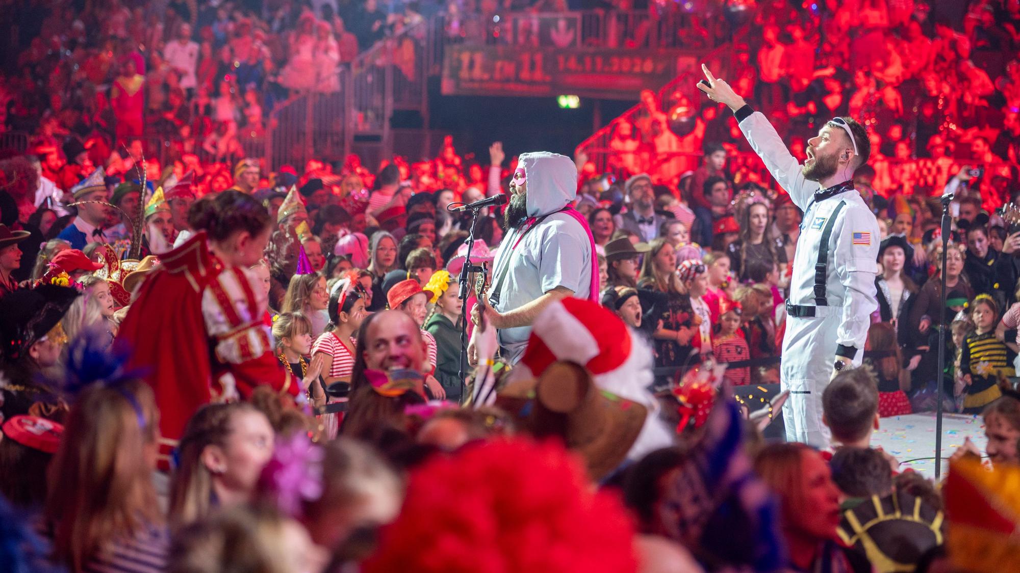 31.01.2026, Köln: Kinder feiern Karneval bei der lachenden PÄNZarena. Foto: Uwe Weiser