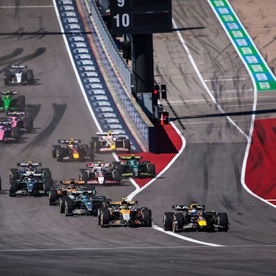 Die Formel 1 auf dem Kurs in Texas.