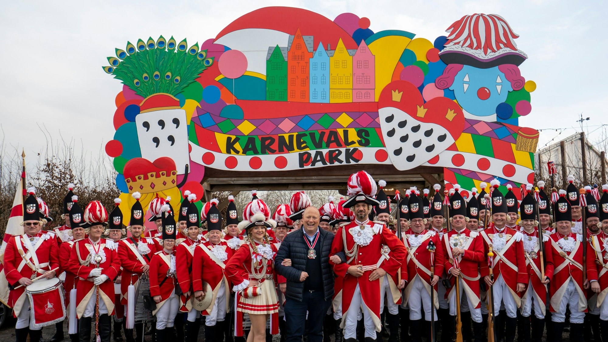 31.01.2026, Hürth: Der Gertrudenhof wird in der jecken Jahreszeit zum Karnevalspark. Foto: Uwe Weiser