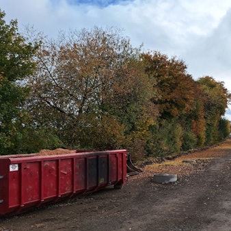 Das Bild zeigt die Nürburgstraße, die einseitig saniert wird.
