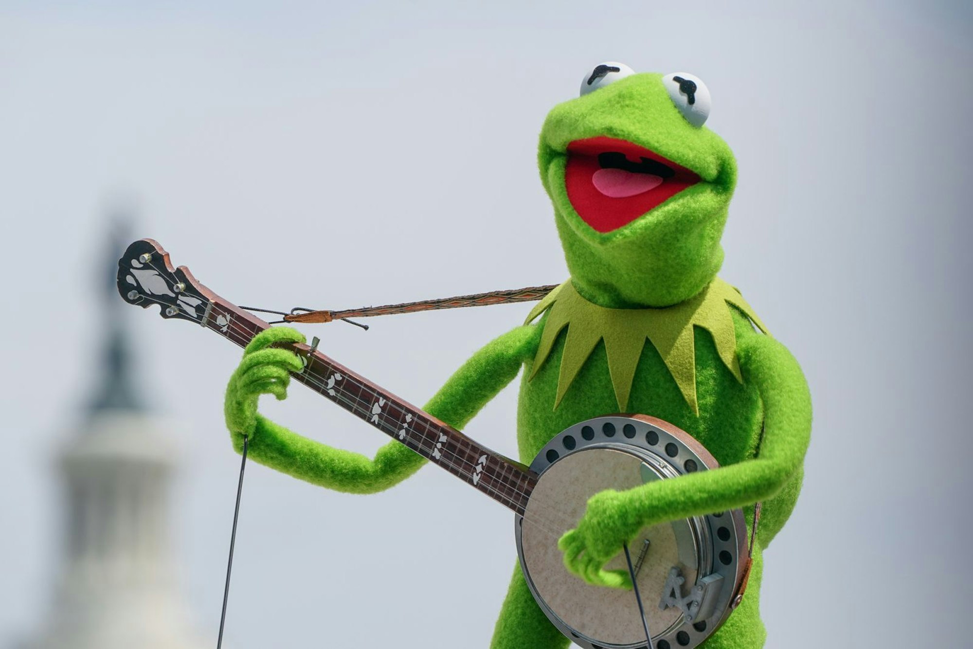 In der fünften Staffel der US-Version von „The Masked Singer“ staunte das TV-Publikum 2021 nicht schlecht. Im Kostüm der Schnecke steckte Kermit. (Bild: Jemal Countess / Getty Images for Capitol Concerts)