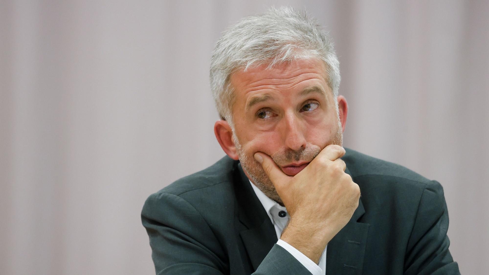 Tübingens Oberbürgermeister Boris Palmer (parteilos) bei einer Diskussionsrunde. (Archivbild)