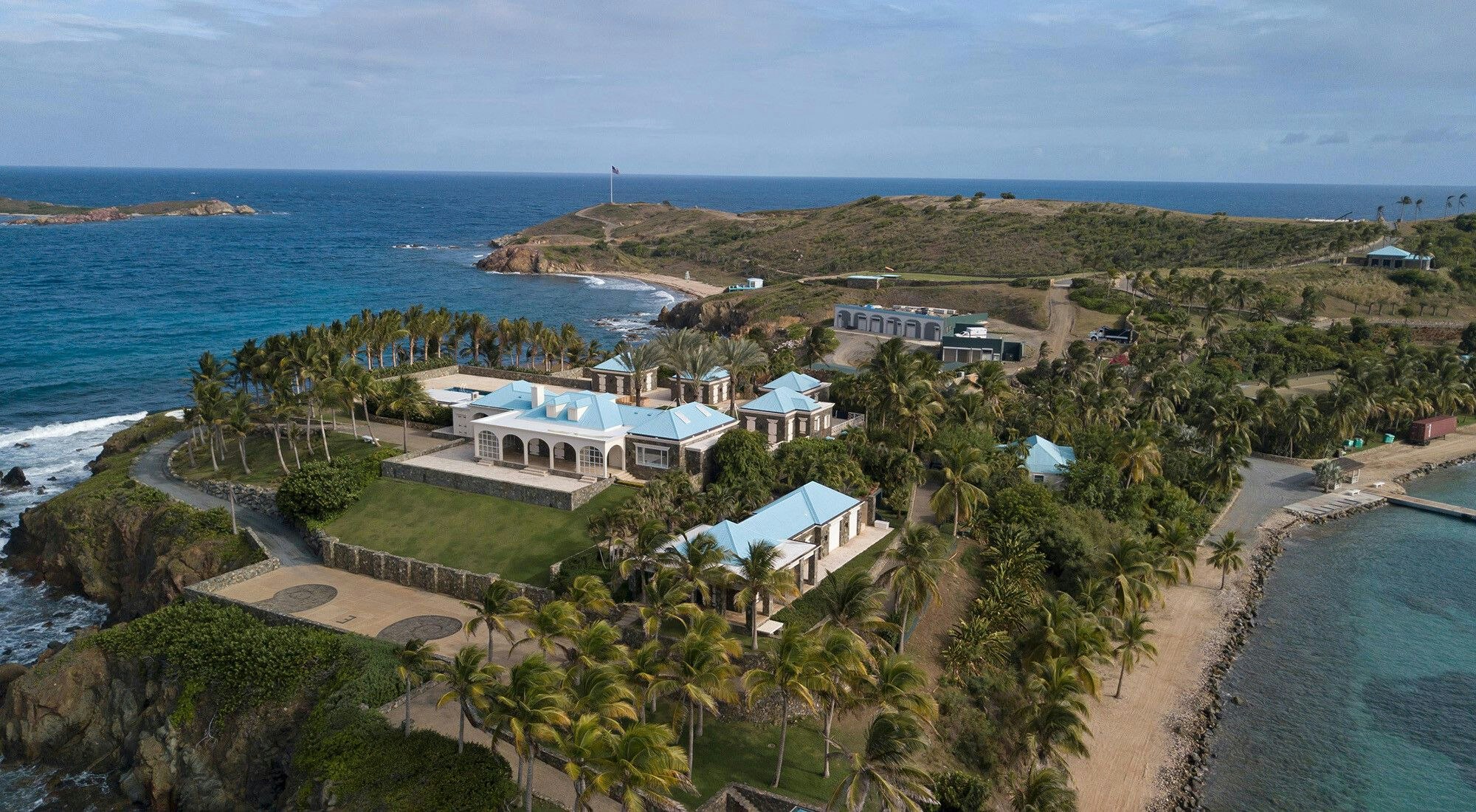 Das Anwesen von Jeffrey Epstein auf der Privatinsel Little St. James.