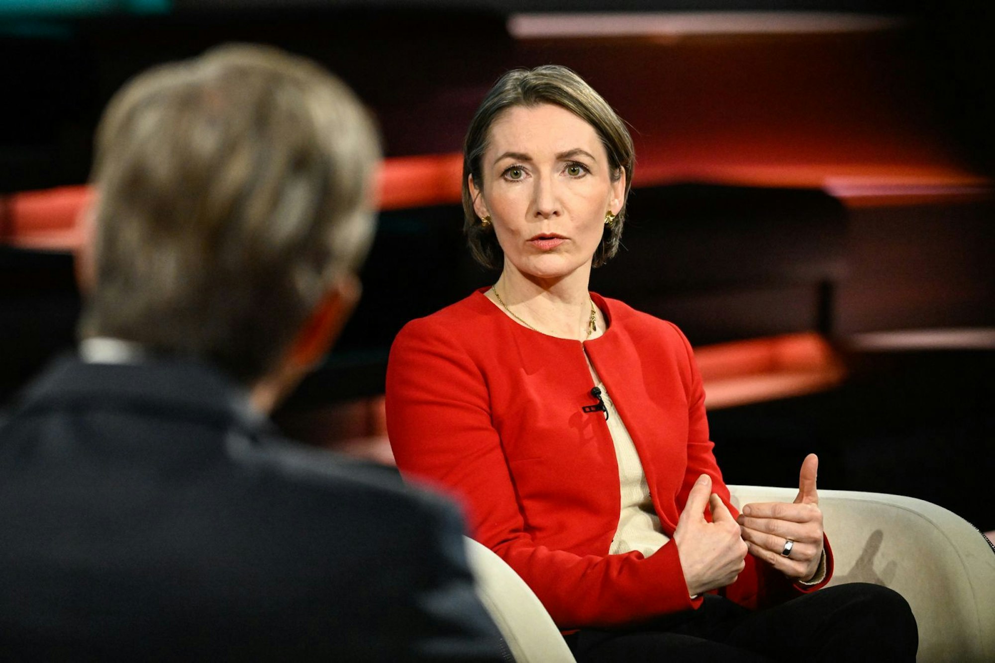 Sicherheitsexpertin Claudia Major warnte vor einem Rückzug der USA mit Blick auf die Verteidigung der Ukraine. (Bild: ZDF / Markus Hertrich)