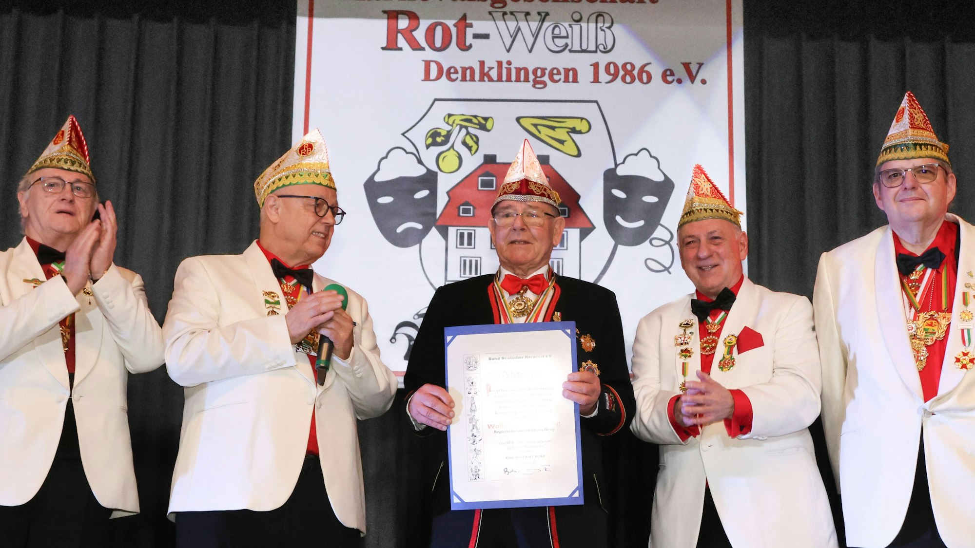 Wolfgang Köckerling bei einer Ehrung.