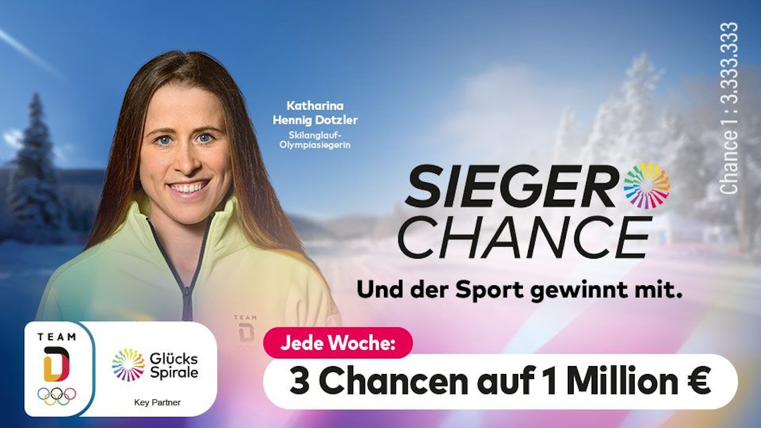 Das Bild zeigt Skilanglauf-Olympiasiegerin Katharina Hennig Dotzler.