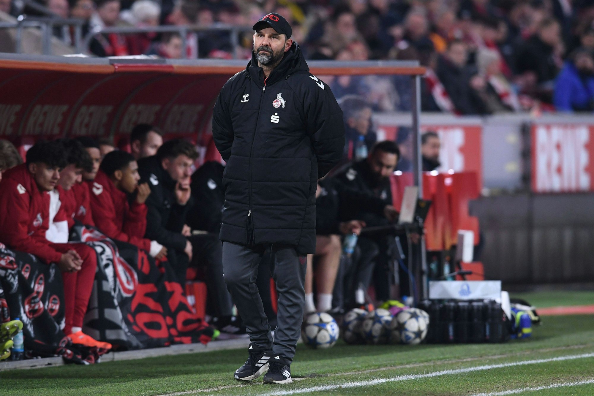 Fußball UEFA Youth League Sechszehntelfinale 1. FC Köln - Inter Mailand am 04.02.2026 im RheinEnergieStadion in Köln Stefan Ruthenbeck Trainer / Cheftrainer Köln *** Soccer UEFA Youth League round of 16 1 FC Köln Inter Milan on 04 02 2026 at RheinEnergieStadion in Cologne Stefan Ruthenbeck Coach Head Coach Cologne xRx