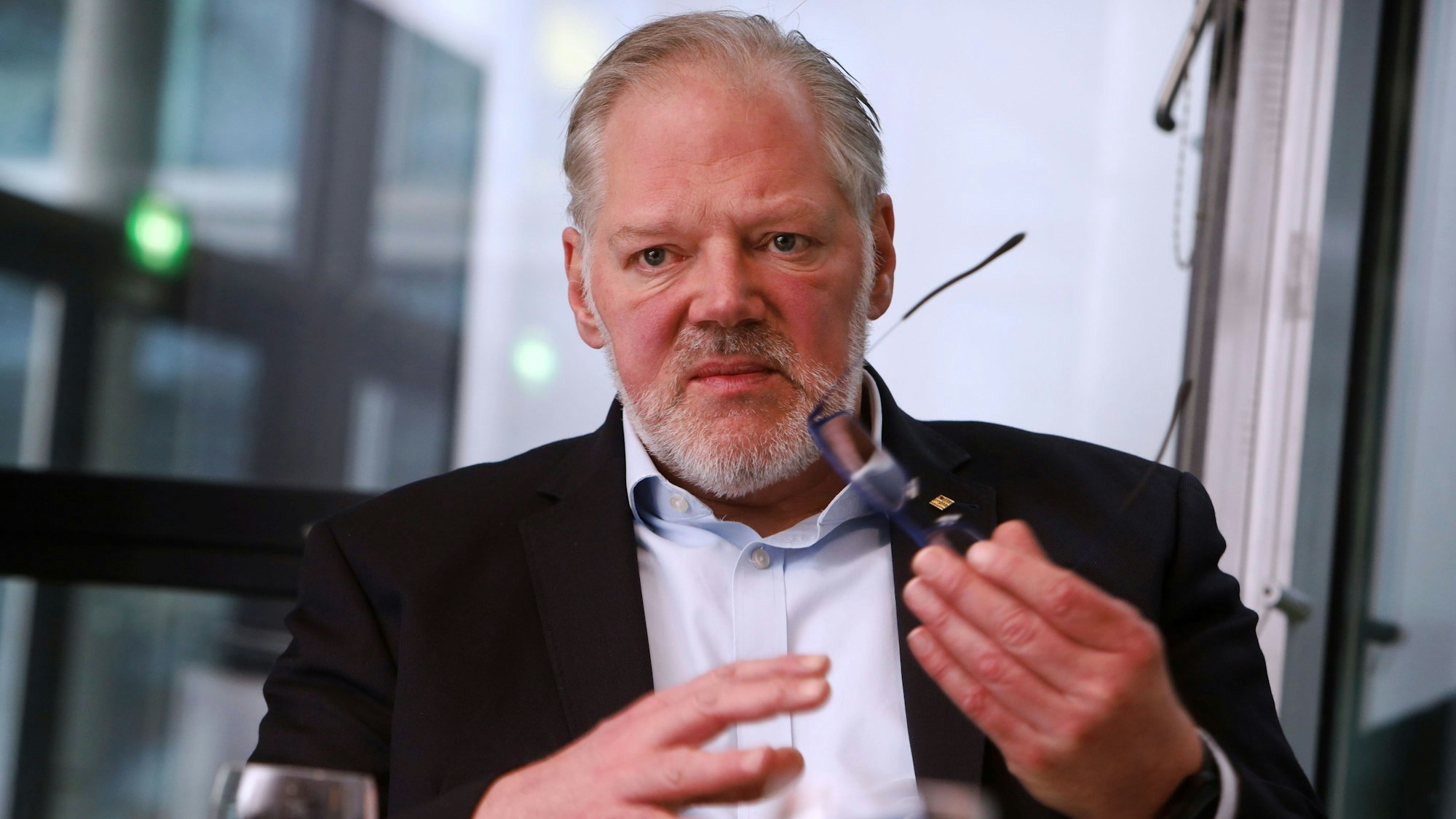 27.01.2026, Köln: Redaktionsbesuch und Interview mit Dehoga-Präsident NRW Rotkopf. Foto: Arton Krasniqi