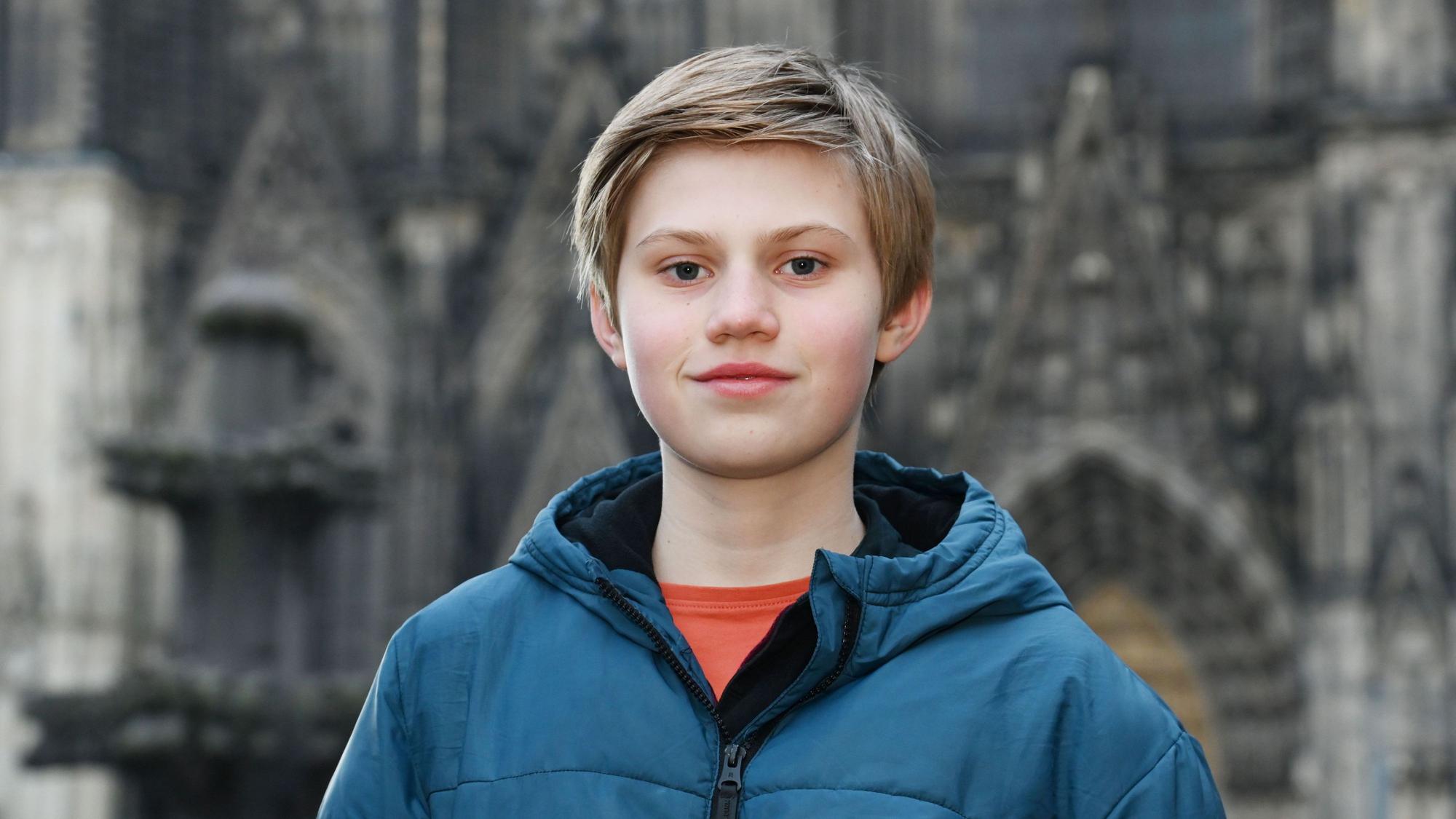 Der Kölner Schüler Felix steht beim Düsseldorfer Musical Mrs. Doubtfire auf der Bühne.