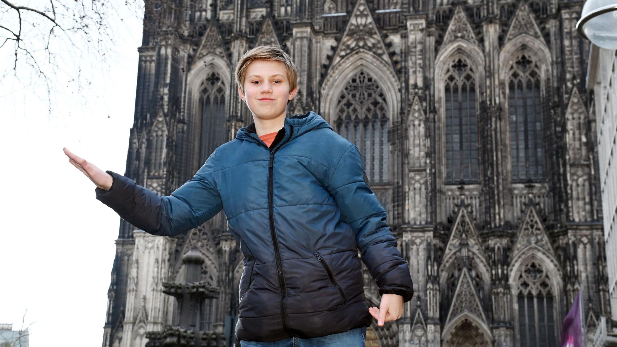Als Musicaldarsteller muss Felix nicht nur singen, sondern auch tanzen.