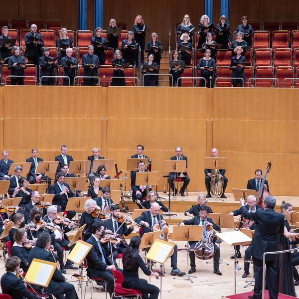 09.01.2022, Köln: Sänger des Chors Kölner Kurrende in der Philharmonie.