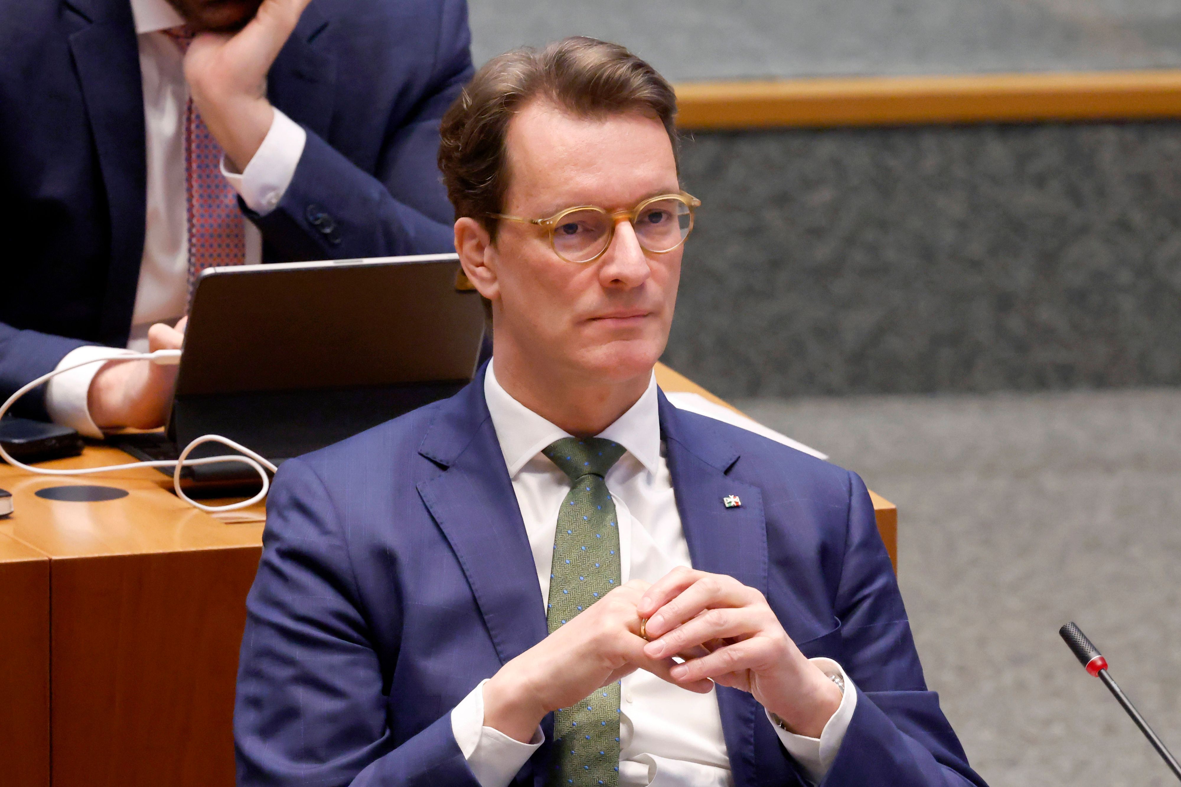 Hendrik Wüst CDU bei Plenarsitzung.