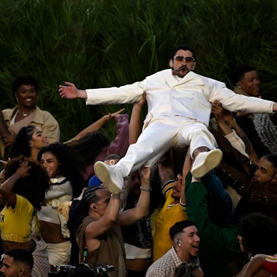 Halbzeitshow mit Bad Bunny im Levi's Stadium in Santa Clara.