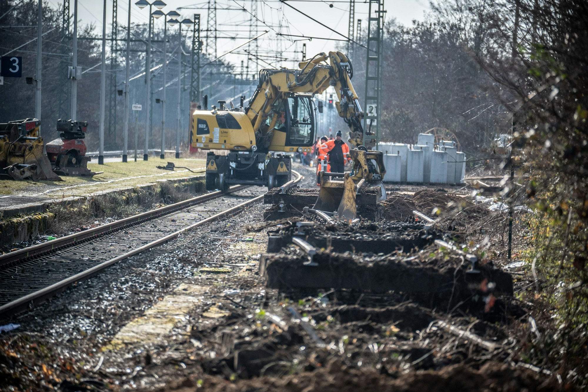 In Manfort wird schon heftig gearbeitet.