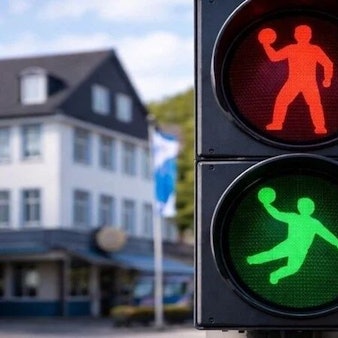 Eine Grafik der Handballer-Männchen.