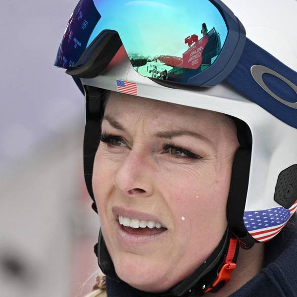 Lindsey Vonn am 7. Februar beim Training in Cortina d’Ampezzo