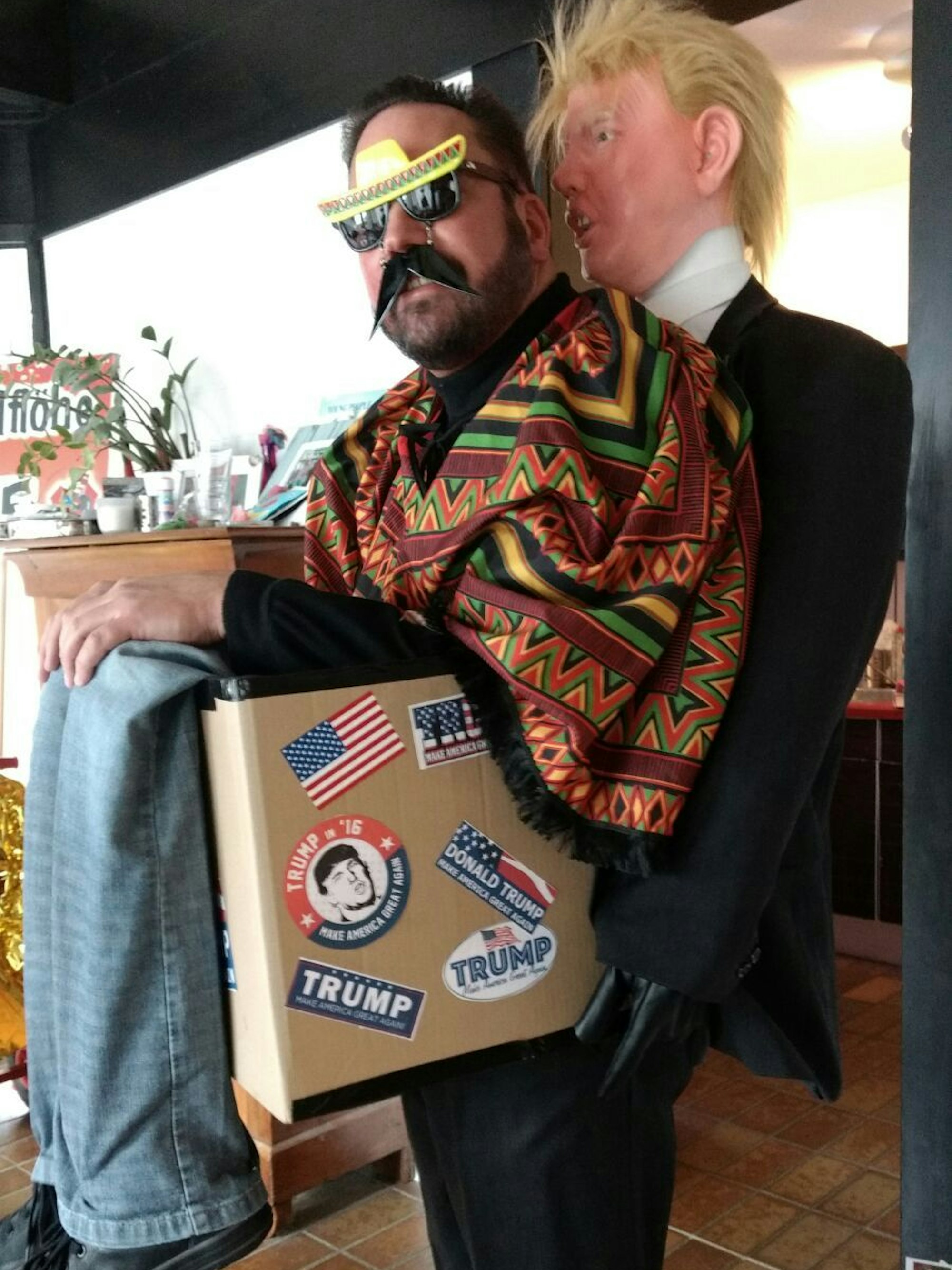 Tim Gebbensleben ging während der ersten Präsidentschafts Trumps als der von Trump abgeschobene Mexikaner.