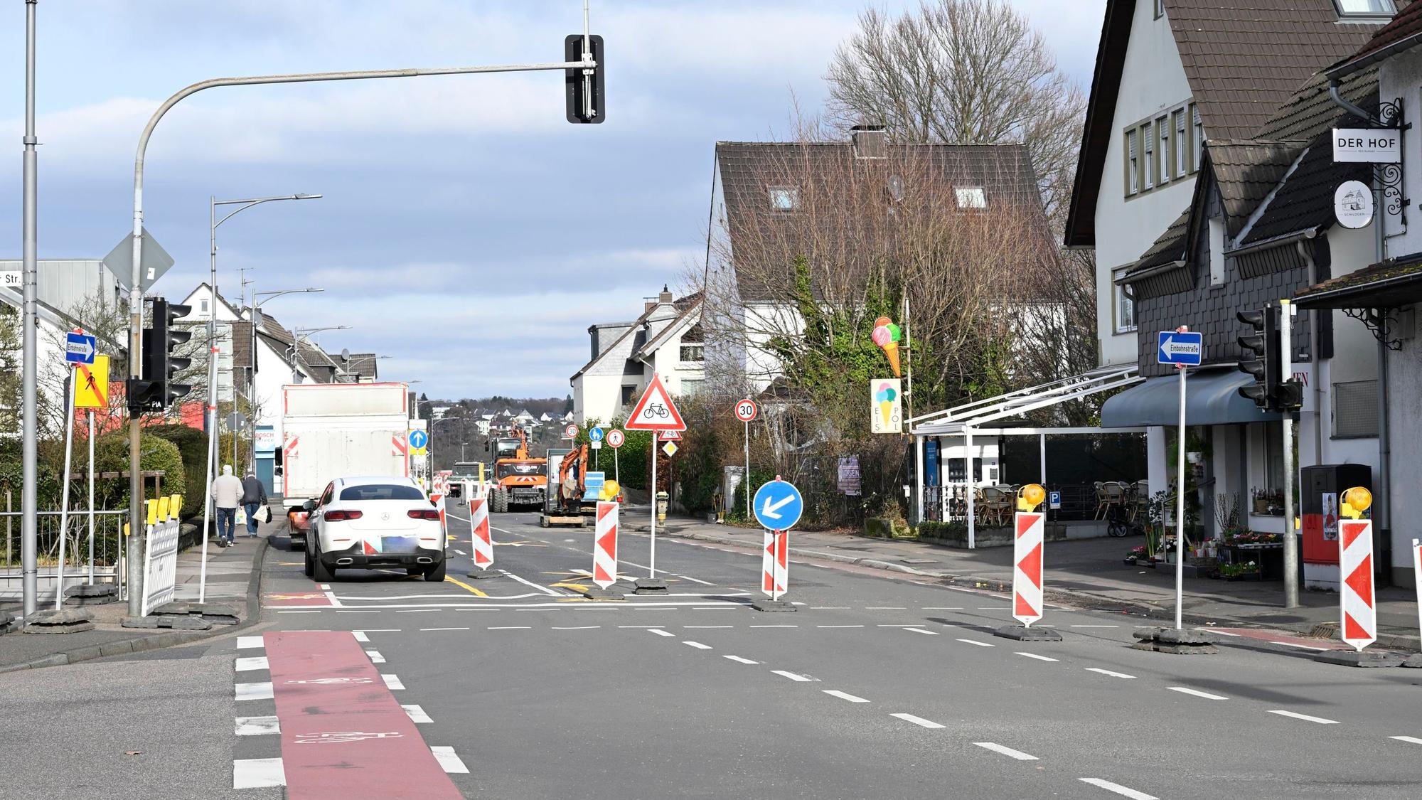 Das Foto zeigt die Altenberger-Dom-Straße in Schildgen.