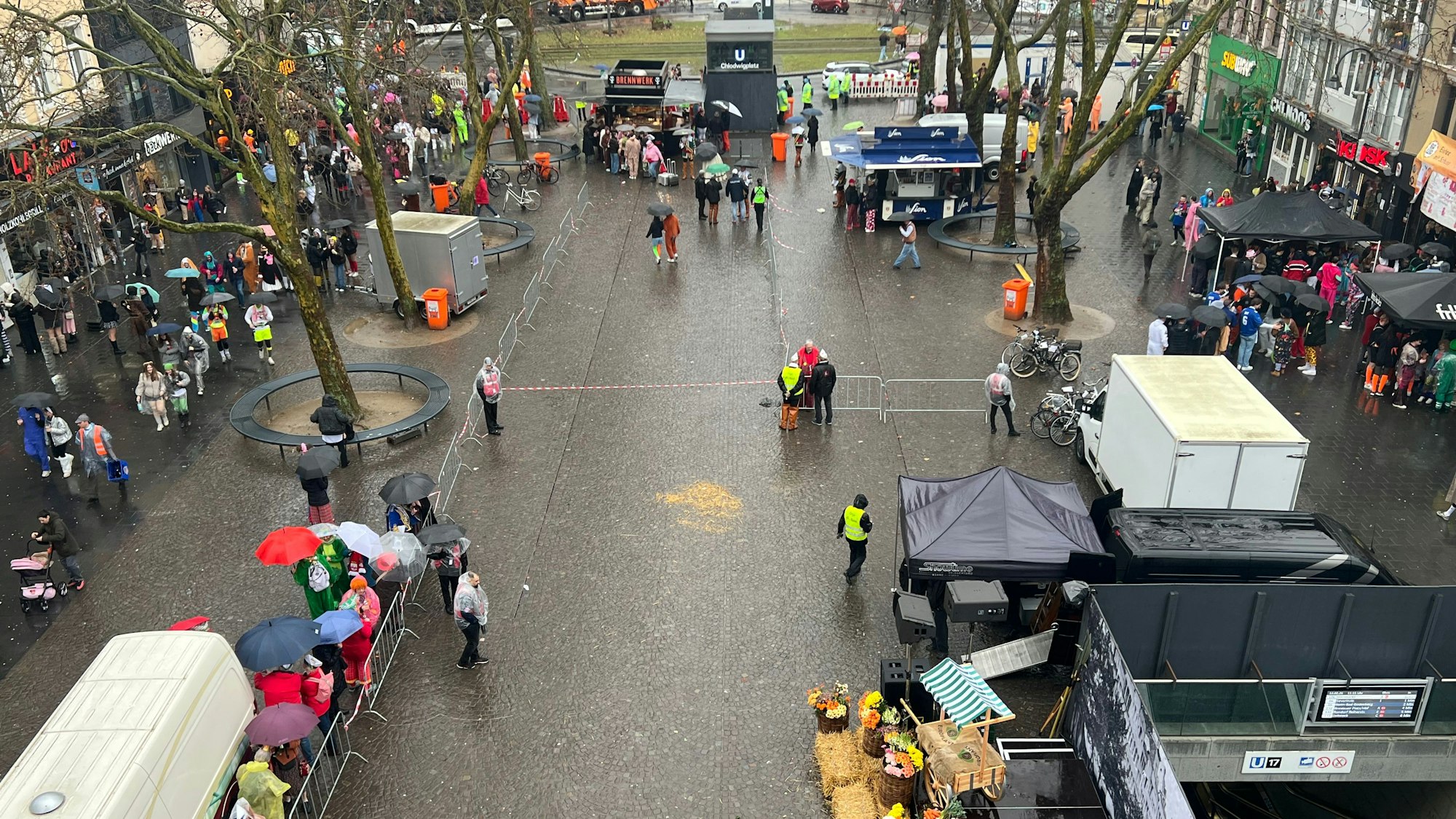 Jan-un-Griet-Spiels auf dem Chlodwigplatz