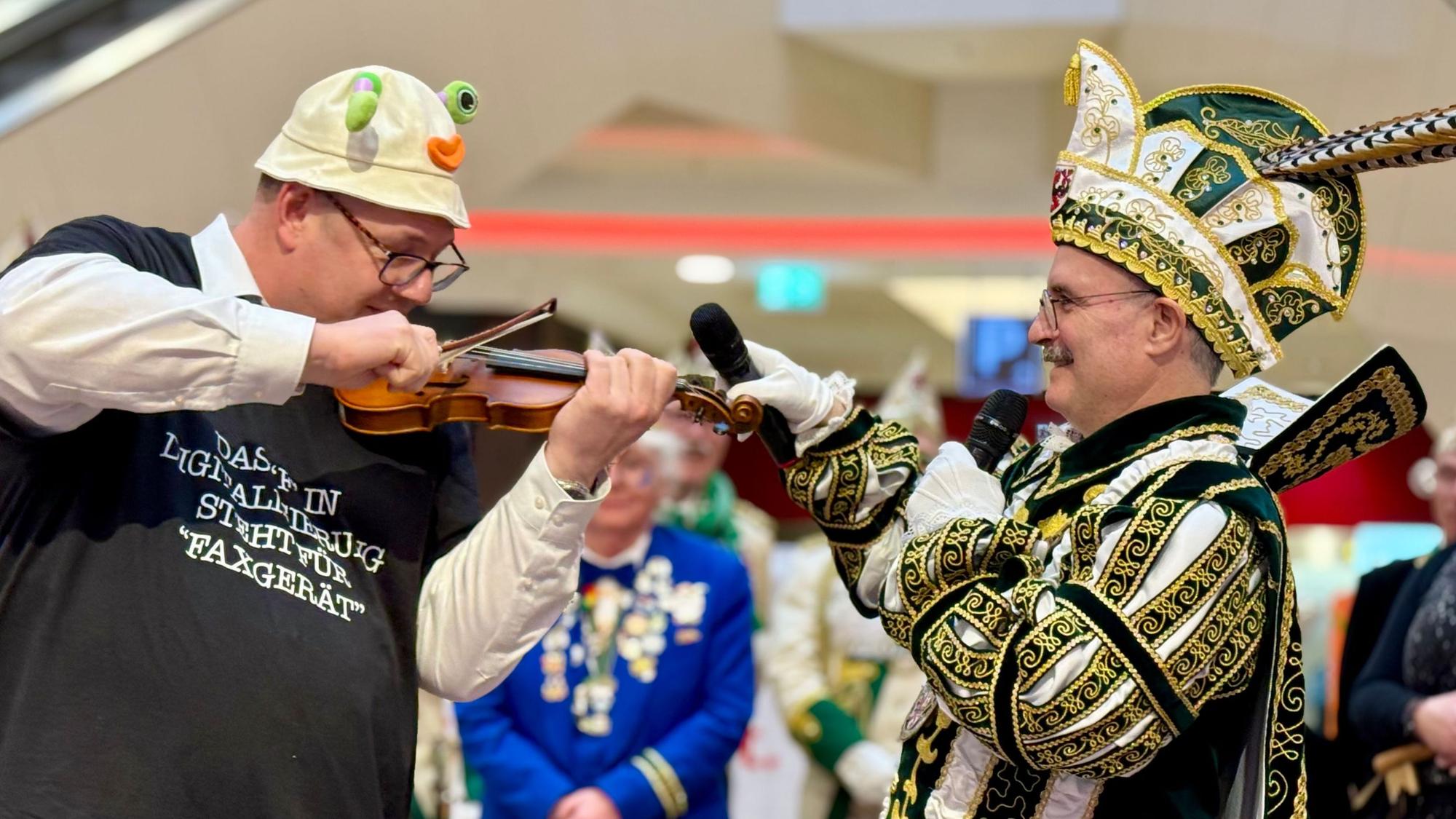 Stefan Hebbel und Prinz Rogério