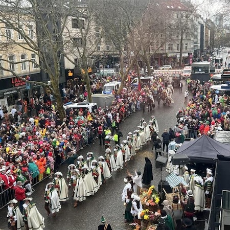 Das Reiterkorps Jan von Werth auf dem Chlodwigplatz.