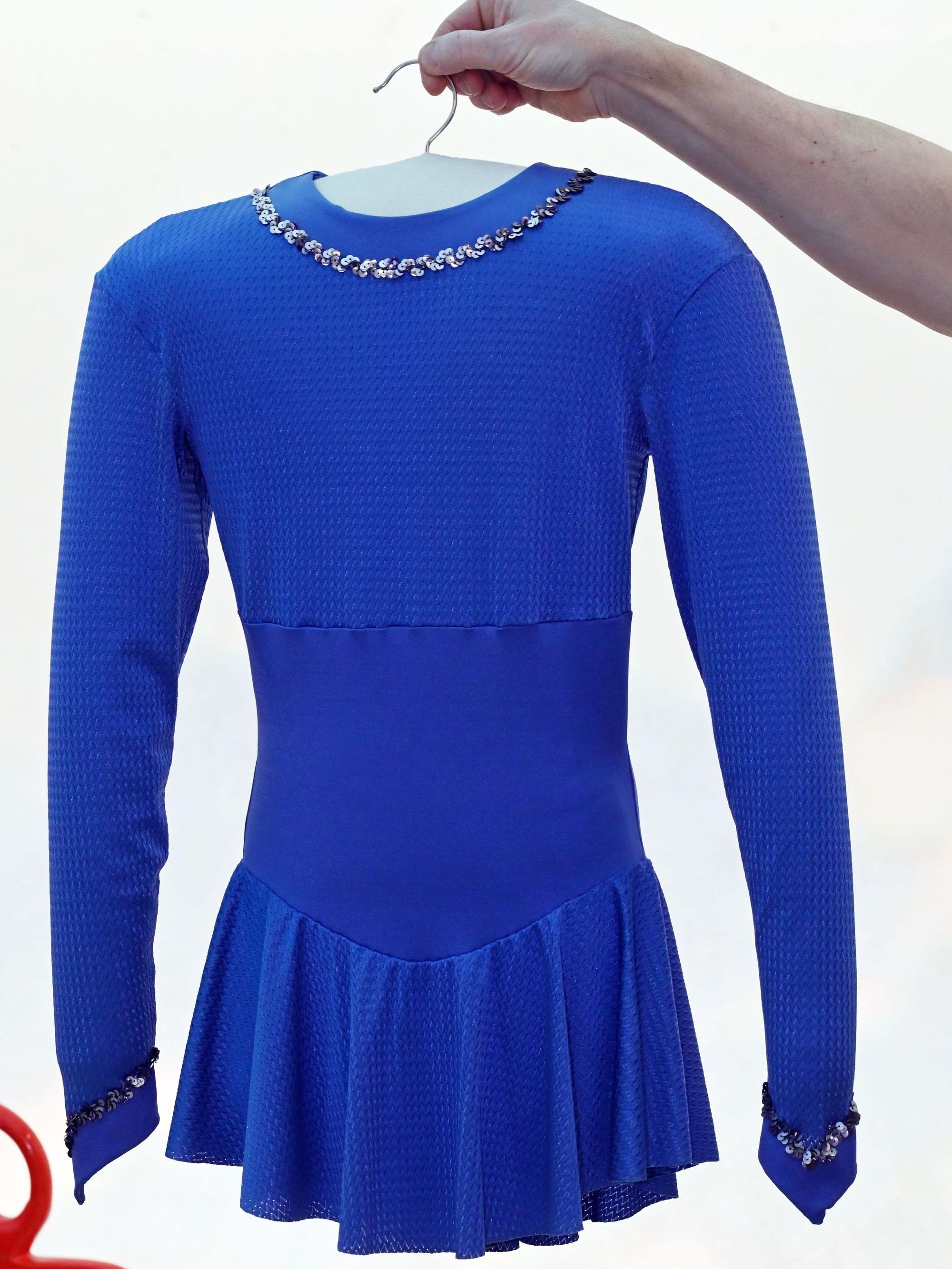 Ein Kleid der zweimaligen Eiskunstlauf-Olympiasiegerin Katarina Witt.