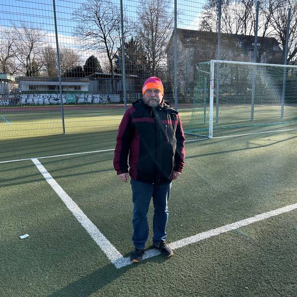 Jürgen Cremer auf der Sportanlage der TFG 1878 Nippes