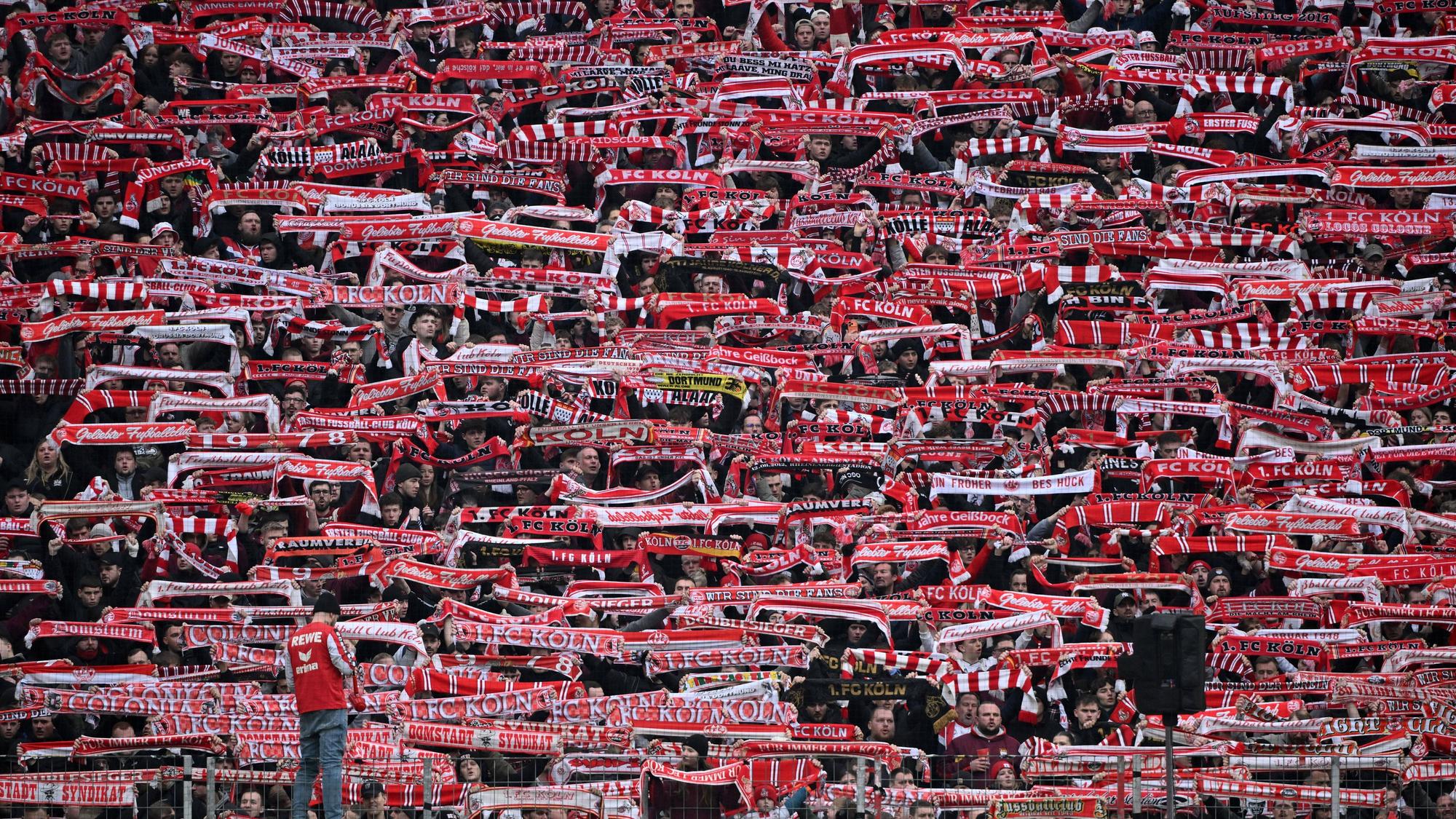 FC-Fans halten Schals in die Höhe.