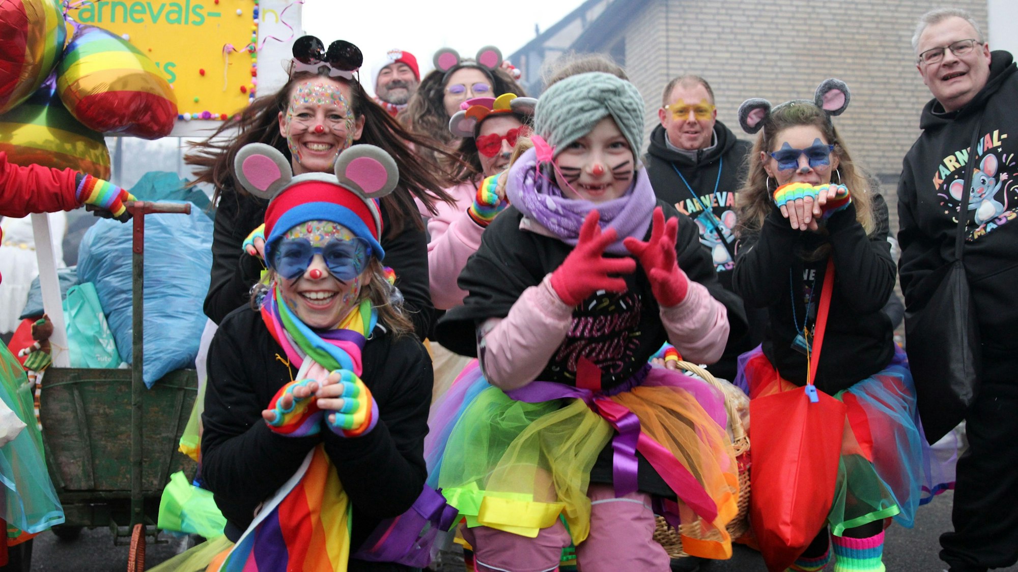 Die Strempter Karnevalsmäuse bringen Farbe und Optimismus mit.