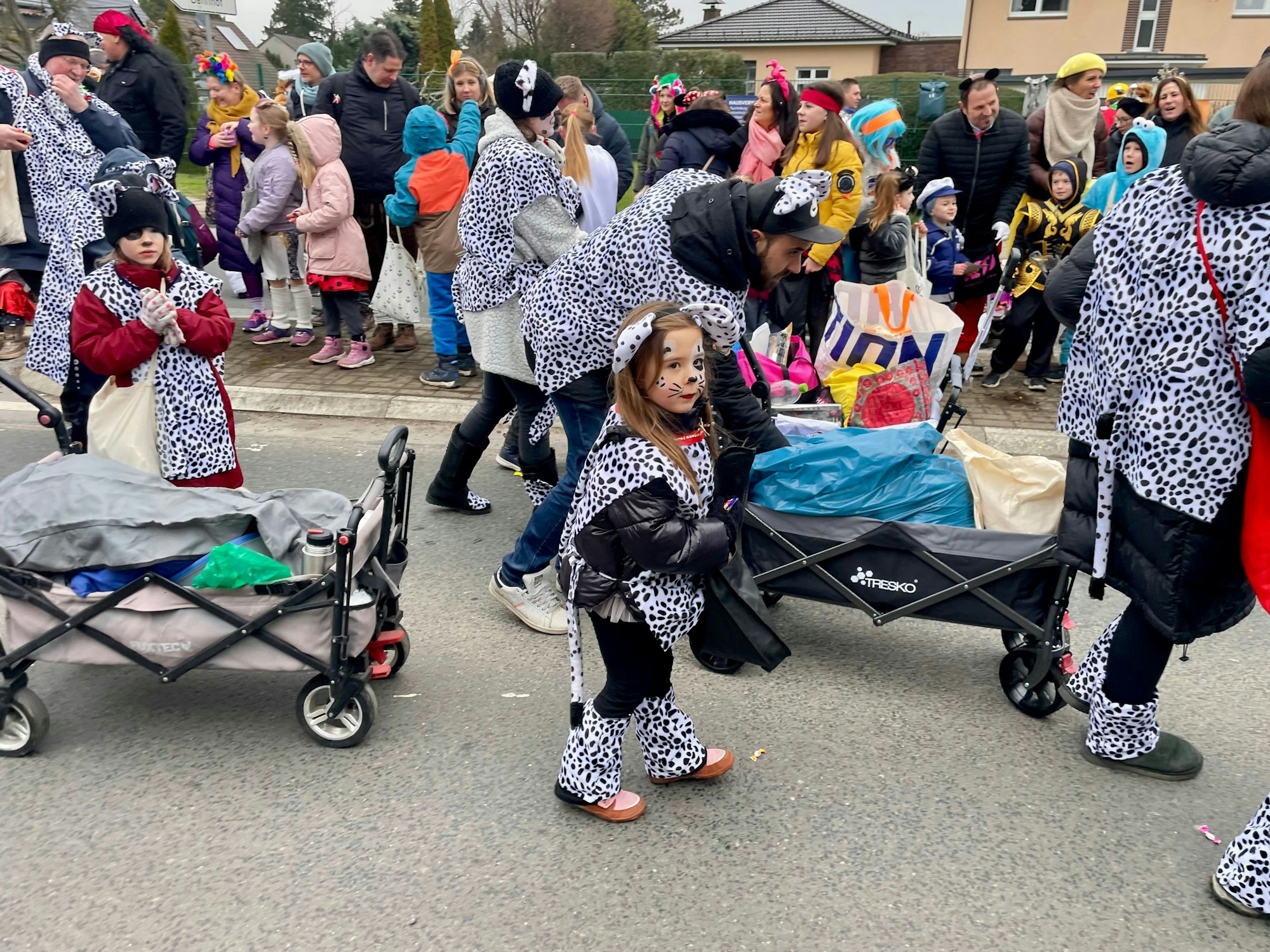 Die Gruppe des Katholischen Familienzentrums ging als Dalmatiner.