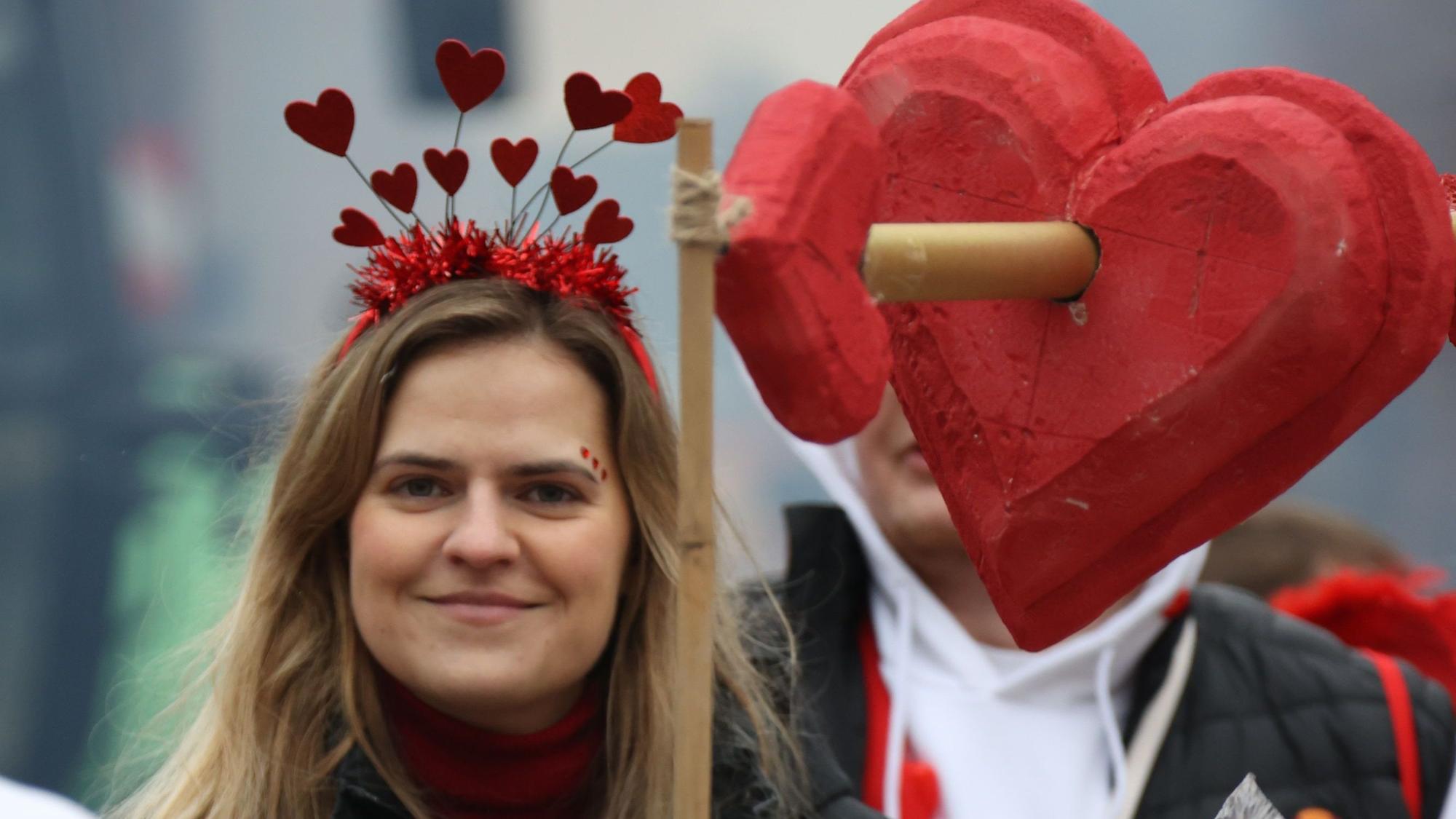 Eine Herzenangelegenheit an Karneval.
